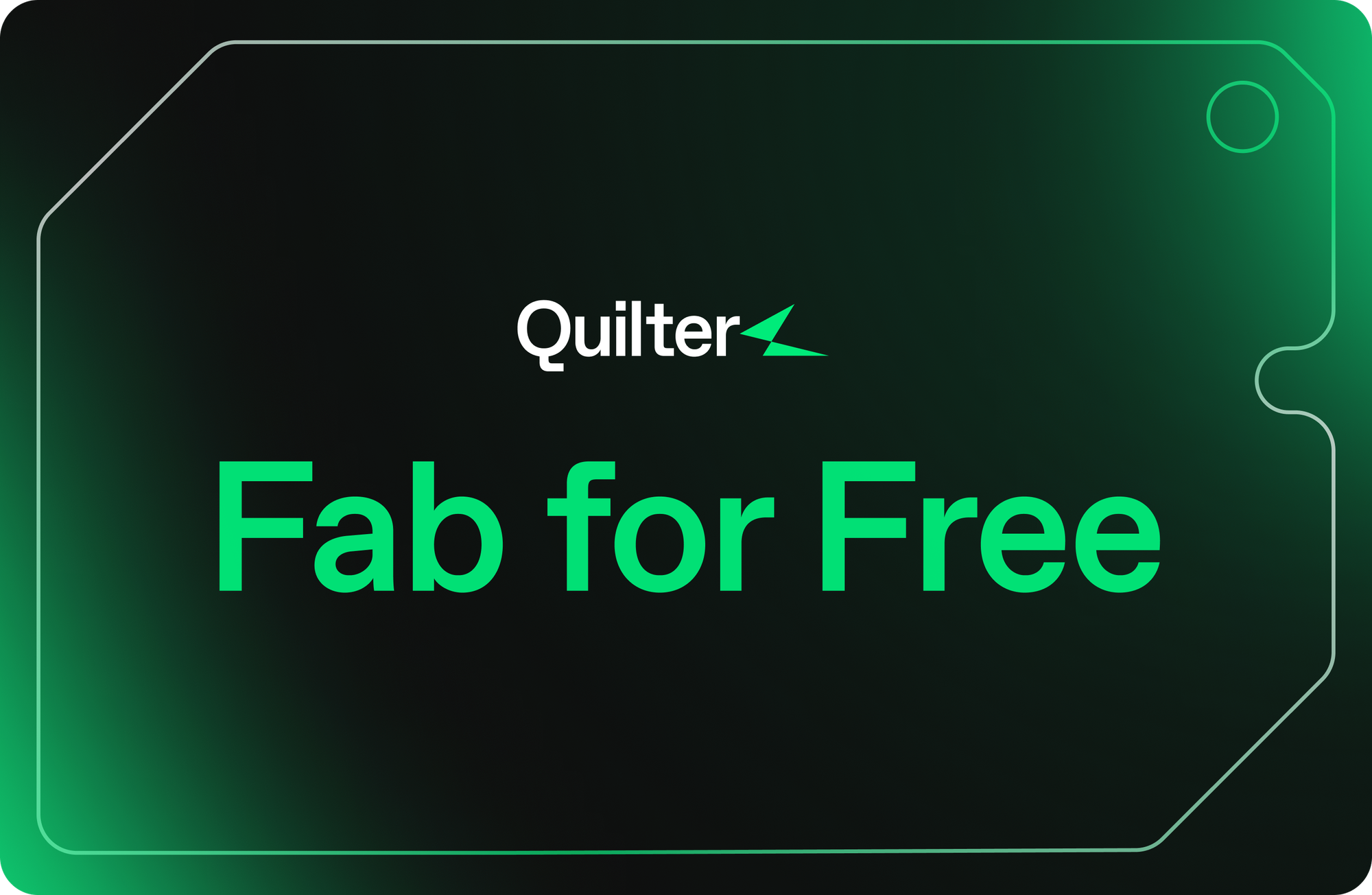 Announcing our "Fab for Free" program