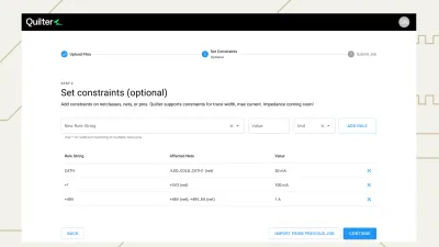 Constraints manager